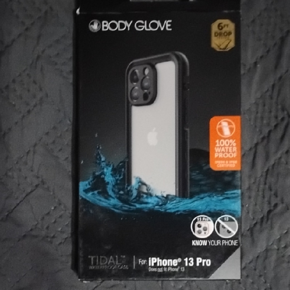 Body Glove Black and White Waterproof Case for iPhone 13 Pro